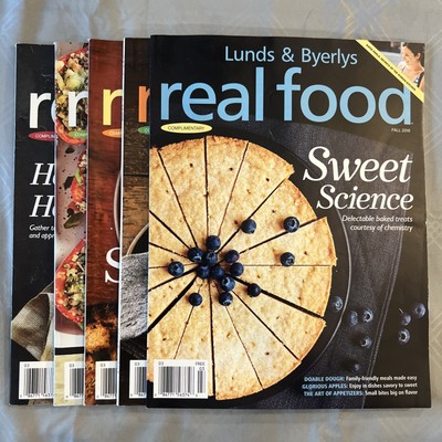 LUNDS AND BYERLY S REAL FOOD PUBLICATIONS FALL LOT /5