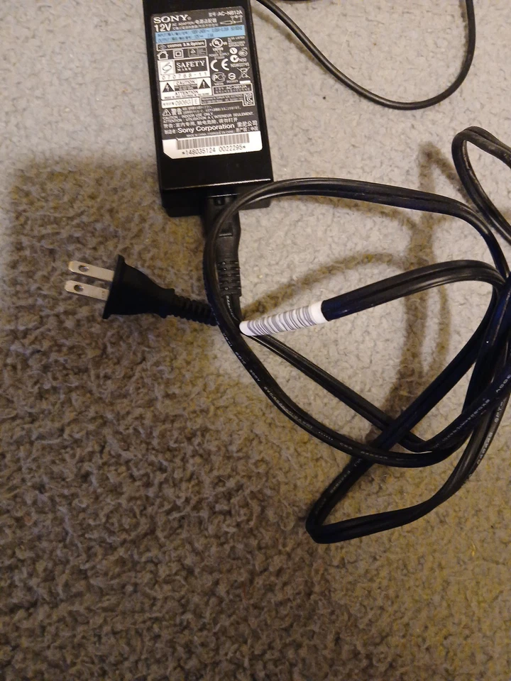 SONY  12V AC Adapter AC-NB12A Power Cable Cord - Image 4 of 4