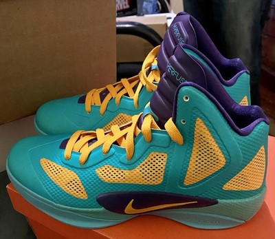 Nike Zoom Hyperfuse 2011  LA Sparks  454136 700 Women s SZ 11 Men s SZ 9.5