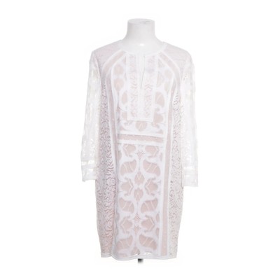 BCBG Max Azria, Kleid, Größe: M, Weiß/Beige, Elasthan/Polyester, Spitze #QoG