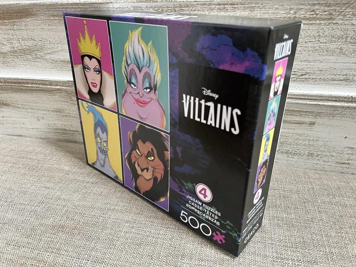 Disney Villains 4 Pack - 500 Piece Puzzles by Ceaco ~ COMPLETE | eBay