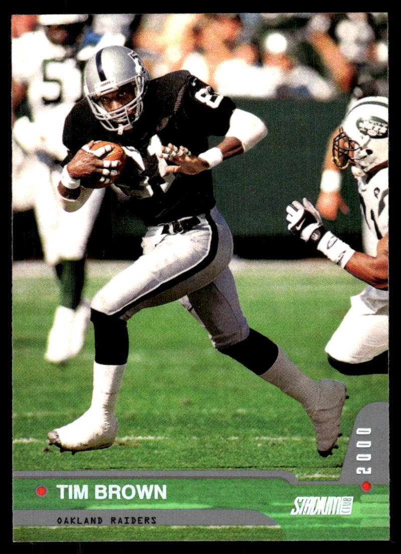 Tim Brown 2000 Stadium Club #39 Raiders NFL READ FREE SHIPPING AutographDen