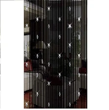 GREENWISH String Curtains Black Beads Curtains Doorway Tassel Curtain Thread New