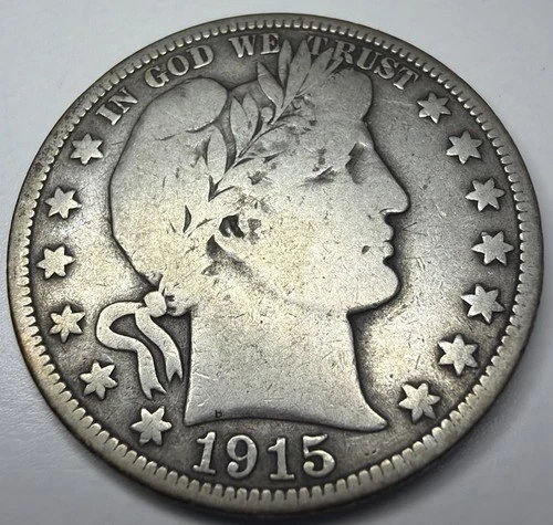 1915 Barber Half Dollar A88