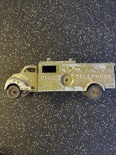 Vintage Hubley Bell Telephone Utility Truck No 504 Cast Iron Toy Made in USA