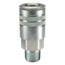Parker 24 Coupler Body, Steel, Mnpt, 3/8 In. Pipe