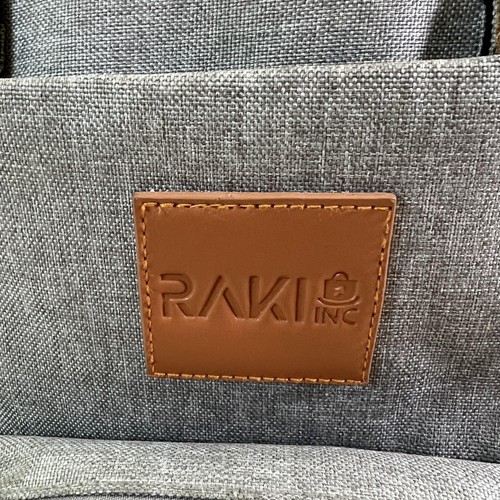 RAKI INC Backpack Laptop Travel School Bag Multi Pocket Durable Adult