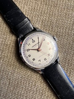 LANCO FON ALARM Armband Wecker Kal. 1421 35 mm ungetragen ca. 1955