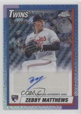 2025 Series 1 1990 Topps Chrome Silver Pack 211/299 Zebby Matthews Auto 5h0