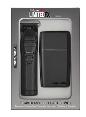 BaBylissPRO LimitedFX Collection Trimmer & Shaver Set Matte Black | FXDUOFS2TMB