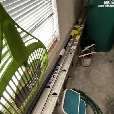 #ad #ad Werner Extension Ladder Aluminum Silver 32 ft 300 lbs Portable Used $150.00