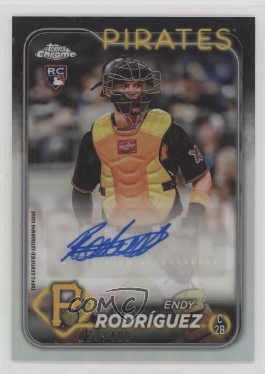 2024 Topps Chrome Update Refractor 129/499 Endy Rodriguez RodrÃguez Auto 0f5t