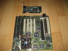 Shuttle HOT-555A PC/AT ISA PCI i430VX Socket 7 Motherboard w/32M RAM + iMMX+ VGA