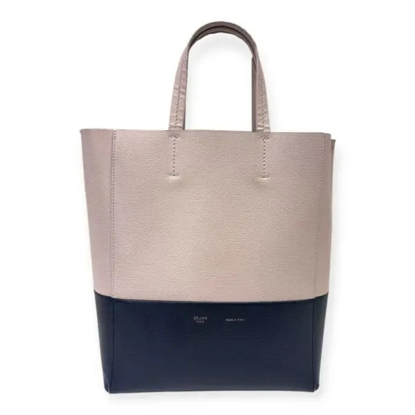 Celine Small Vertical Bi-Cabas Calfskin Leather Bag