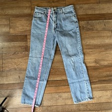 VINTAGE Bugle Boy 705 Jeans Mens Size 33x30 Blue Denim Button Fly Cotton 731210