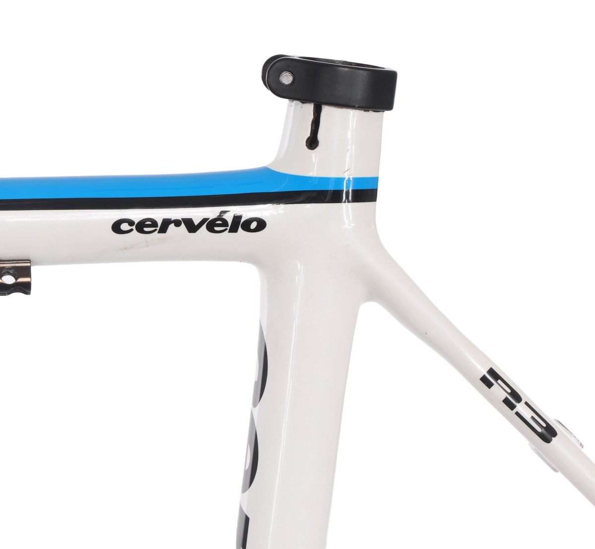 Cervelo R3 Carbon Road Bike Frameset 54cm White 700c Rim Brake QR