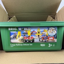 BRIO World Cargo Railway Deluxe - Wooden Track Train Set Sealed