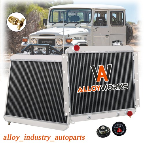 Fj70 Radiator 3 Row Radiator Fits Toyota Land Cruiser FJ40/FJ45 3.9L 4.2L AT 1958 ...