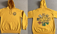 Red Hot Chili Peppers RHCP Band yellow Pullover Hoodie Full Size S-5XL