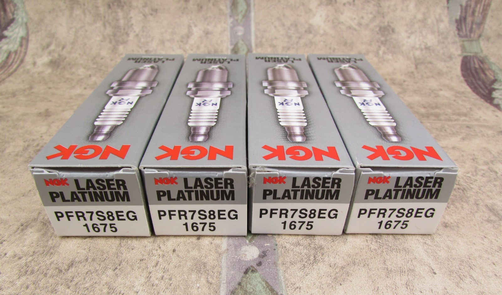 NEW 4 PACK NGK  1675 PFR7S8EG Spark Plug Laser Platinum, Made In Japan