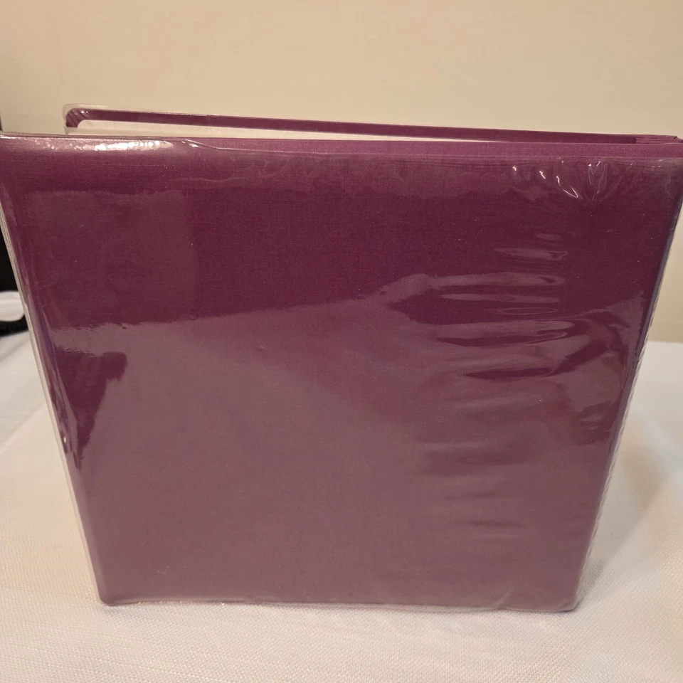 NUEVO álbum de fotos álbum de recortes Pioneer 12x 12 púrpura/magenta encuadernado con postes cargador superior  Foto 2 de 4