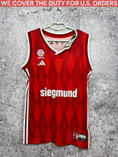 BAYERN MUNICH 2024 HOME BASKETBALL JERSEY ADIDAS YOUTH SIZE L 13-14Y / 164