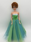 Vintage Titian Redhead Bubblecut Barbie Doll In Senior Prom Dress 1960s