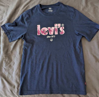 Levi's Herren Ss Relaxed Fit Tee T-Shirt Poster Logo Naval Academy (Blau) XXS