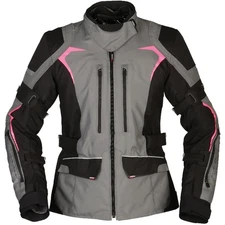 Ladies Motorcycle Jacket 42 - Modeka Elaya Lady - Waterproof Grey-Black