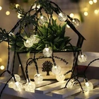 LED Ball Solar Light Party Fairy Outdoor Retro Ball String Lights Patio Garden
