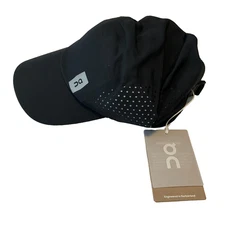 On Cloud Lightweight Cap Hat Unisex Adult One Size Black Adjustable