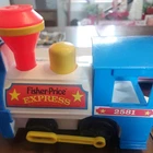 Vintage 1986 3 Pcs Fisher Price Express Train