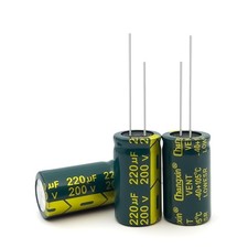 5 PCS 200V 220UF Electrolytic Capacitor, High Frequency Aluminum Electrolytic...