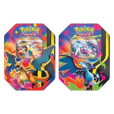 Pokemon TCG: Mega Charizard X & Mega Charizard Y Tin Set 2