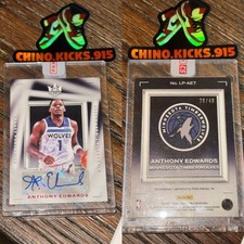 ANTHONY EDWARDS - 2022-23 Panini Court Kings LEGACY PORTRAITS AUTO 29/49