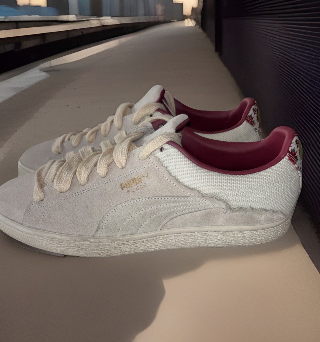 Size 11.5 - Puma Suede and Chill Marshmallow Team Gold -Rare* View 2