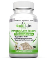 Health Labs Nutra Serrapeptase Supplement 80,000 Su Maximum Potency 30 Day... Health Labs Nutra Serrapeptase Supplement 80,000 Su Maximum Potency 30 Day...