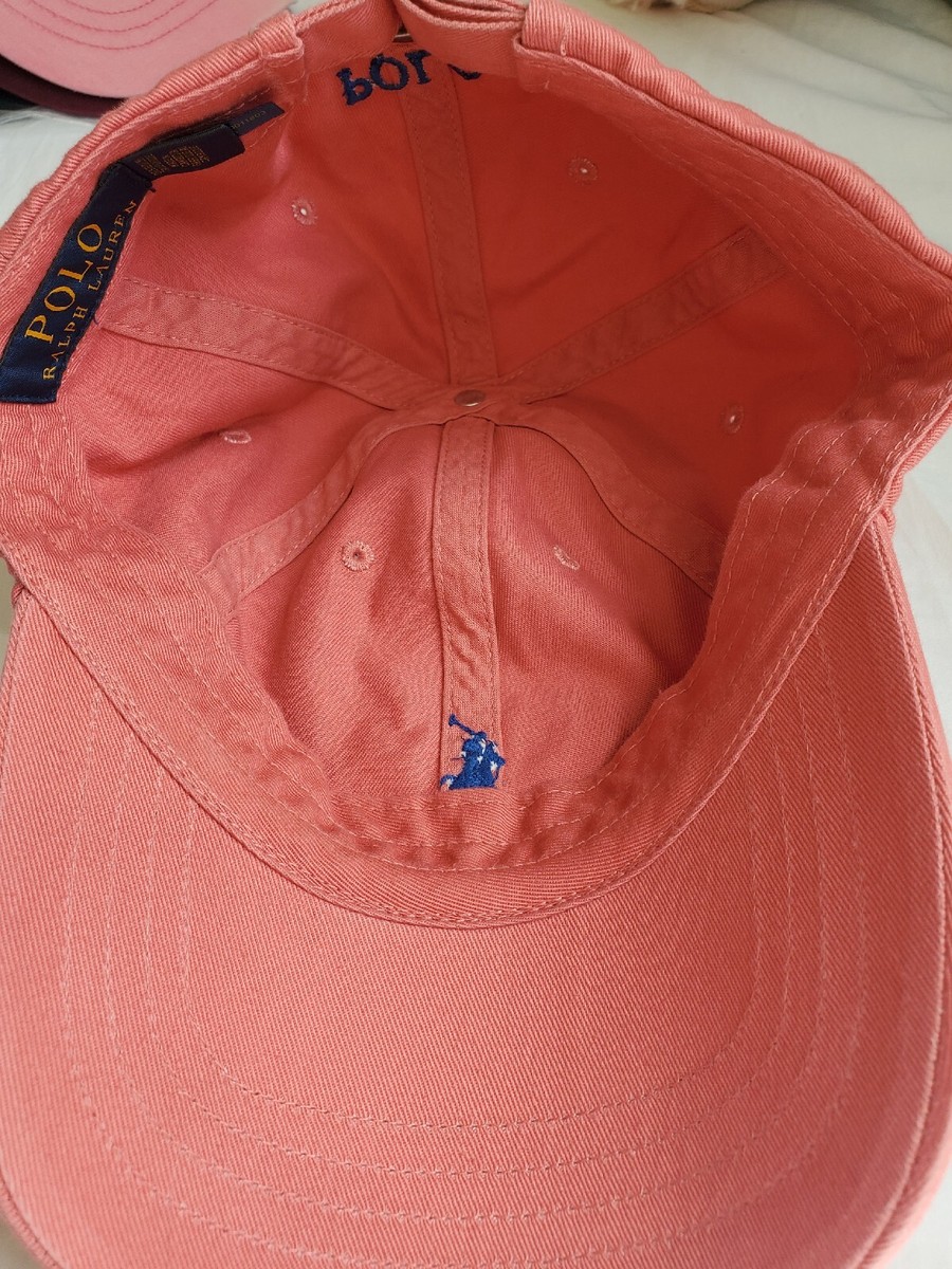 Polo Ralph Lauren Signature Hat pink Coral | eBay display picture 3
