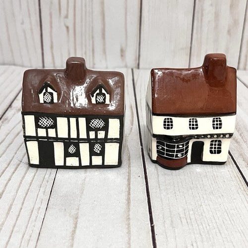 Lot of 8 Vintage Country Suffolk Cottages Mudlen End Studio Ceramic Miniatures - Picture 9 of 20