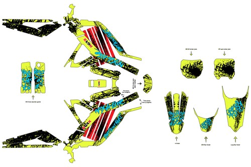 Graphic Kit Decal Vinyl Wrap Sticker Kit for Segway X-260 & Sur-Ron LIGHT MX - Picture 2 of 5