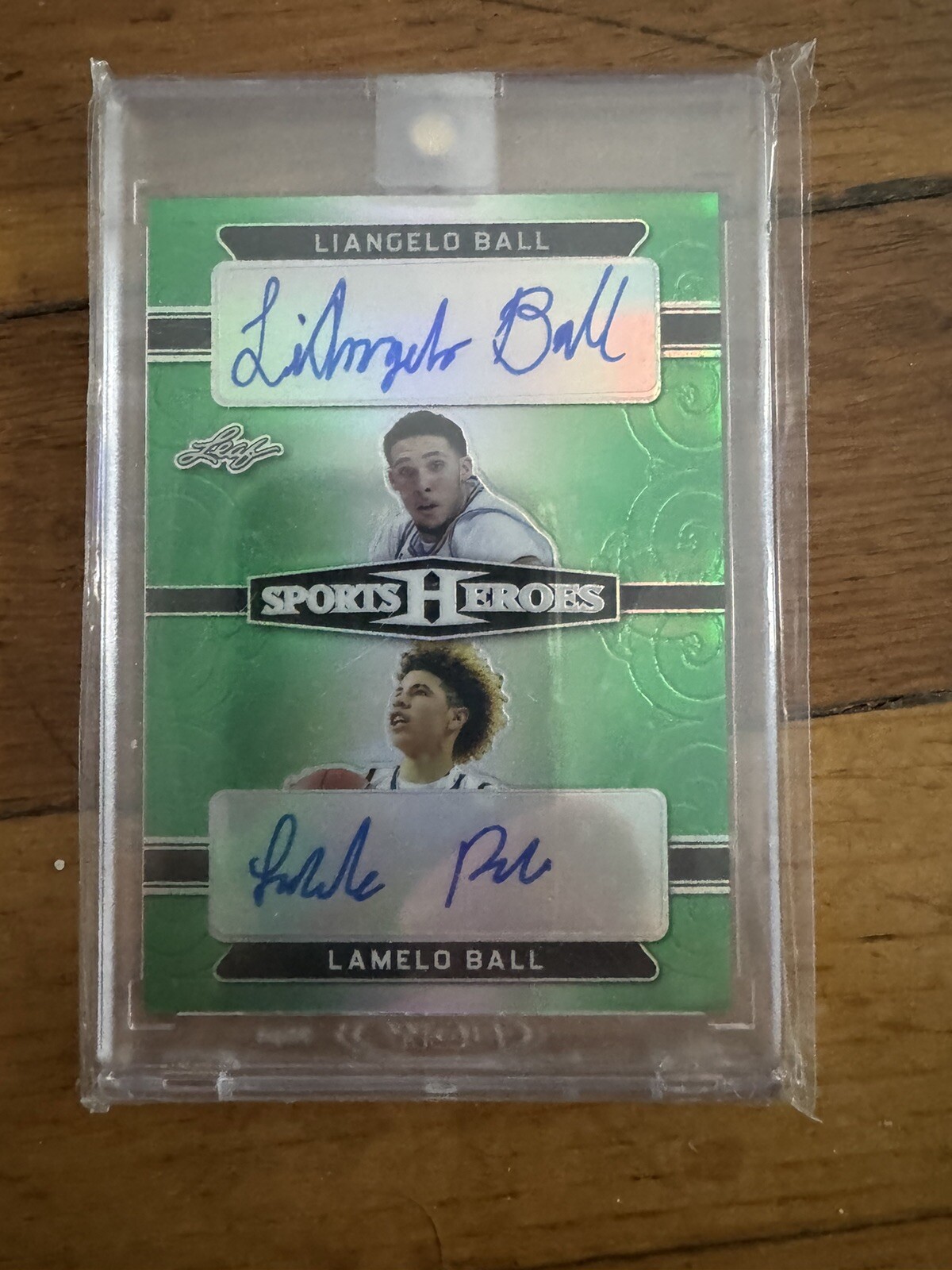 LAMELO BALL LIANGELO BALL LEAF  2018 AUTO GREEN #1/5