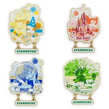 Disney Pin 2021 Walt Disney World 50th Anniversary Starbucks Set #145647 New