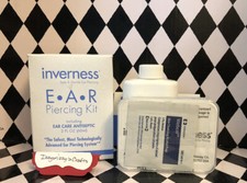 Inverness Ear Piercing Kit - 587CW STS Cream Pearl Crystal New
