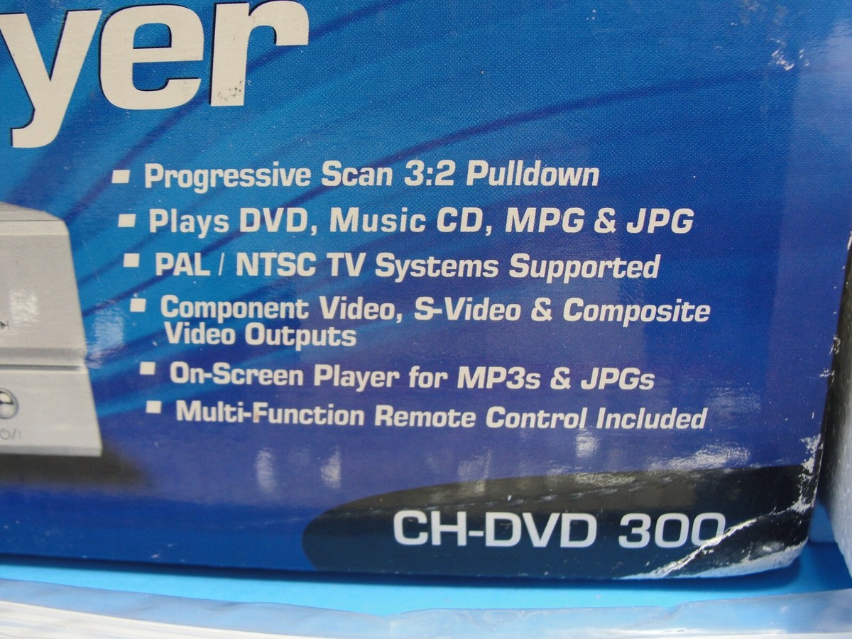NEW Open Box CyberHome CH-DVD 300 Progressive Scan DVD Player