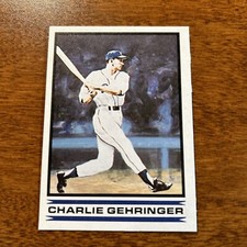 1986 Sports Design Products Detroit Tigers Charlie Gehringer #4 HOF A55
