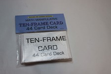 Ten-frame Cards - Pre-school- Kindergarten  - Pre-K white Teaching supplies