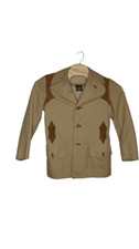 Vintage Members Only by Europe Craft Sz 40 Tan Hunting Blazer Coat Jacket Suede