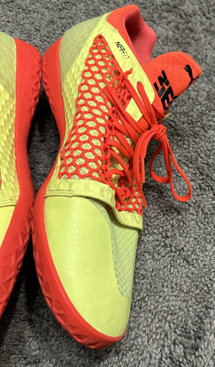 PUMA 365 Netfit CT Soccer Sneakers Fizzy Yellow-red Blast-Puma Black Men’s 11.5 thumbnail 4