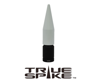 TRUE SPIKE SHORT 4'' VULCAN BULLET SCREW IN ANTENNA WHITE CHEVY SILVERADO