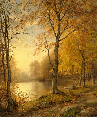 William Trost Richards : ''Indian Summer'' (1875)   Giclee Fine Art Print